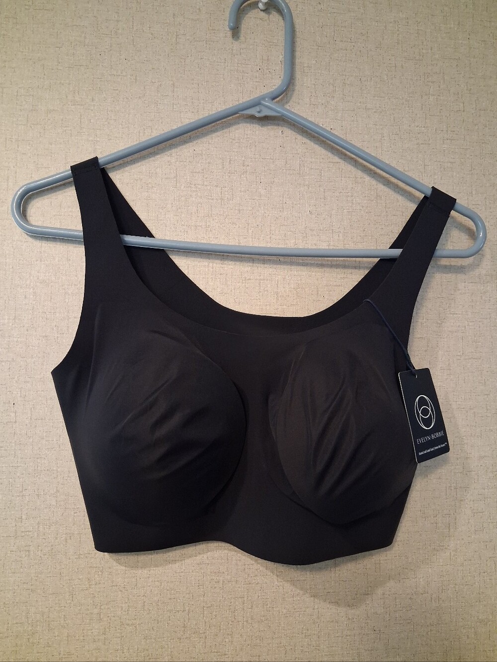 EVELYN BOBBIE - WOMEN'S BLACK THE Scoop BRA Sz L New